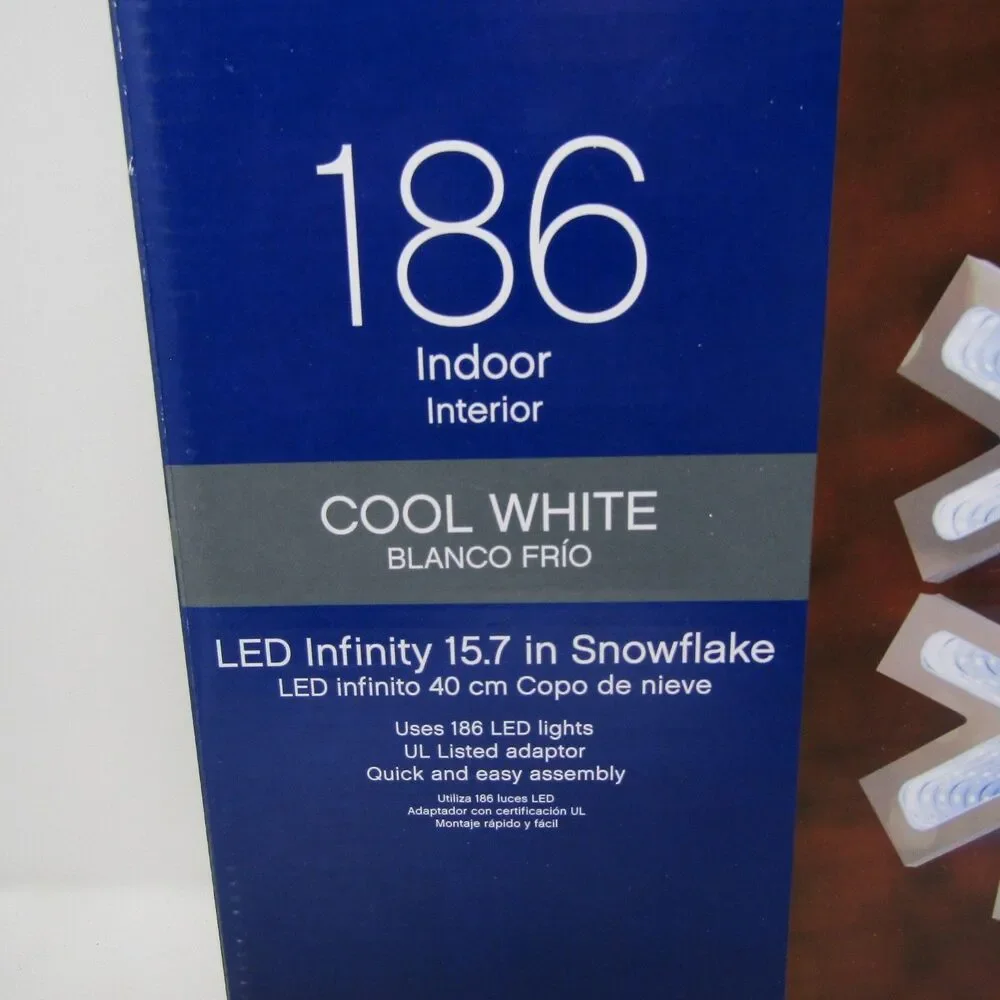 Celebrations LED Infinity Snowflake Light 15.7